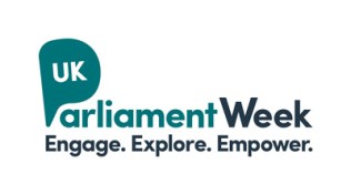 UK Parliament Week Logo. Engage. Explore. Empower.