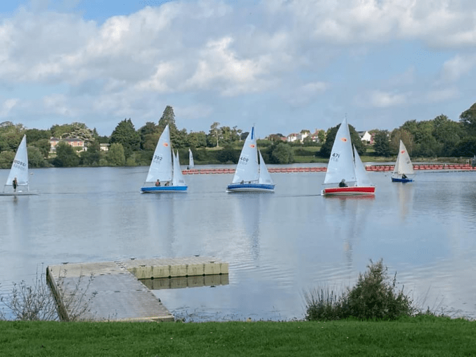 Photo of dinghies sailing at Durleigh Sailing Club, Bridgwater