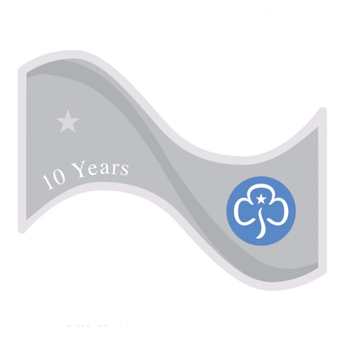 10 year cloth badge
