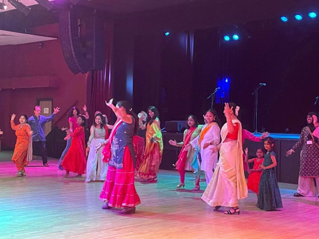 Bhangra dancers take to the floor